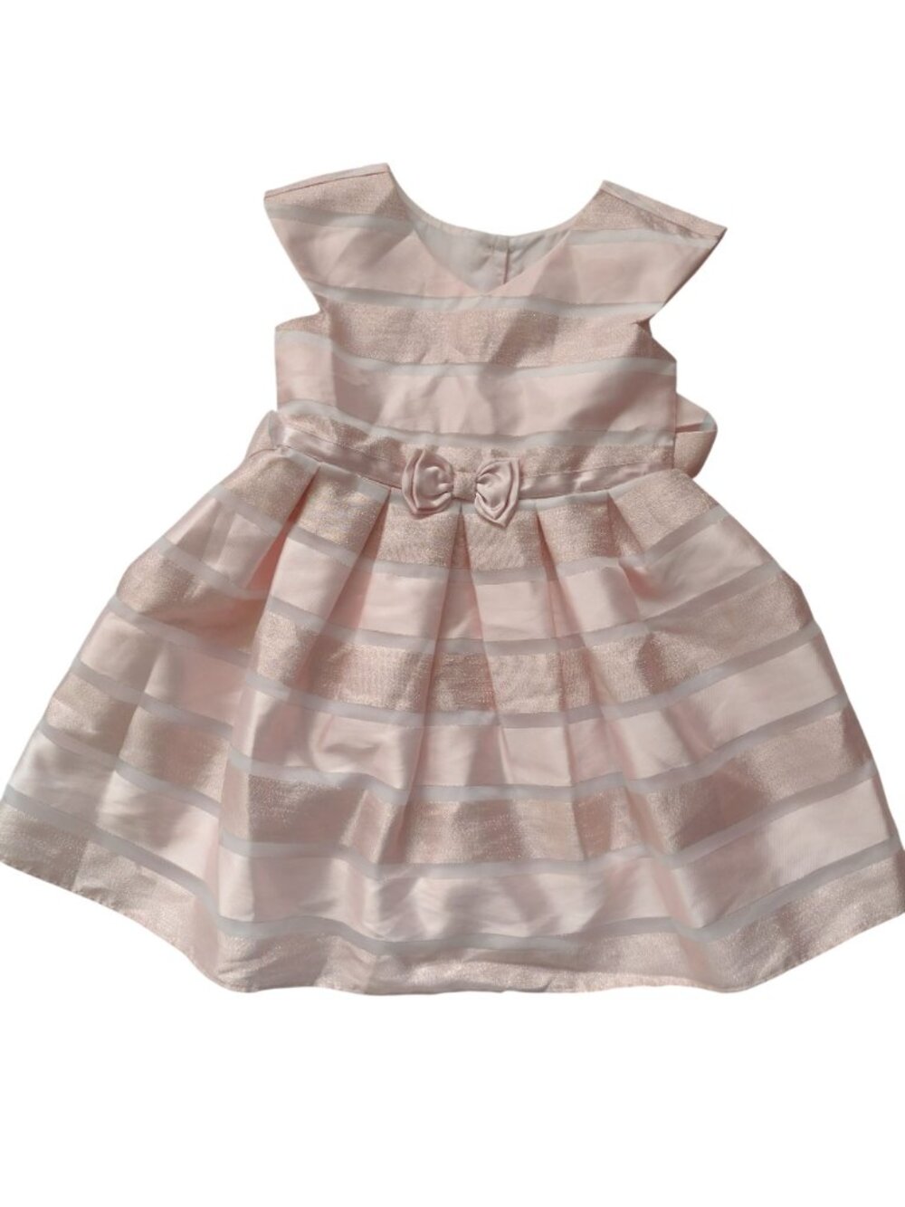 Jona Michelle Girls Set of 2 Party Dresses 4T Bow Glitter Stripes Poofy Dress - Picture 6 of 12